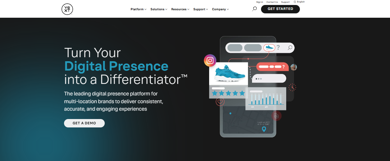 Yext's Webpage