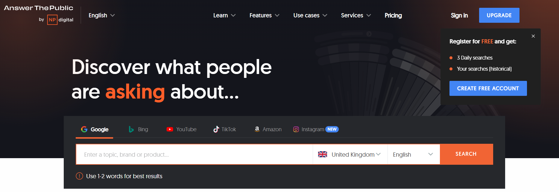 AnswerThePublic Tool