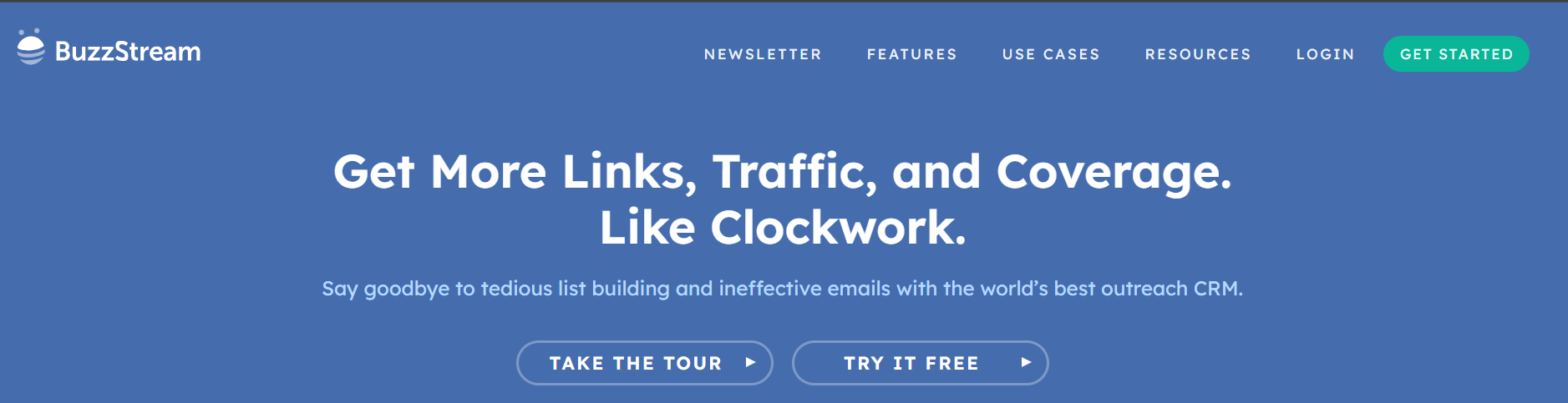 BuzzStream's Webpage