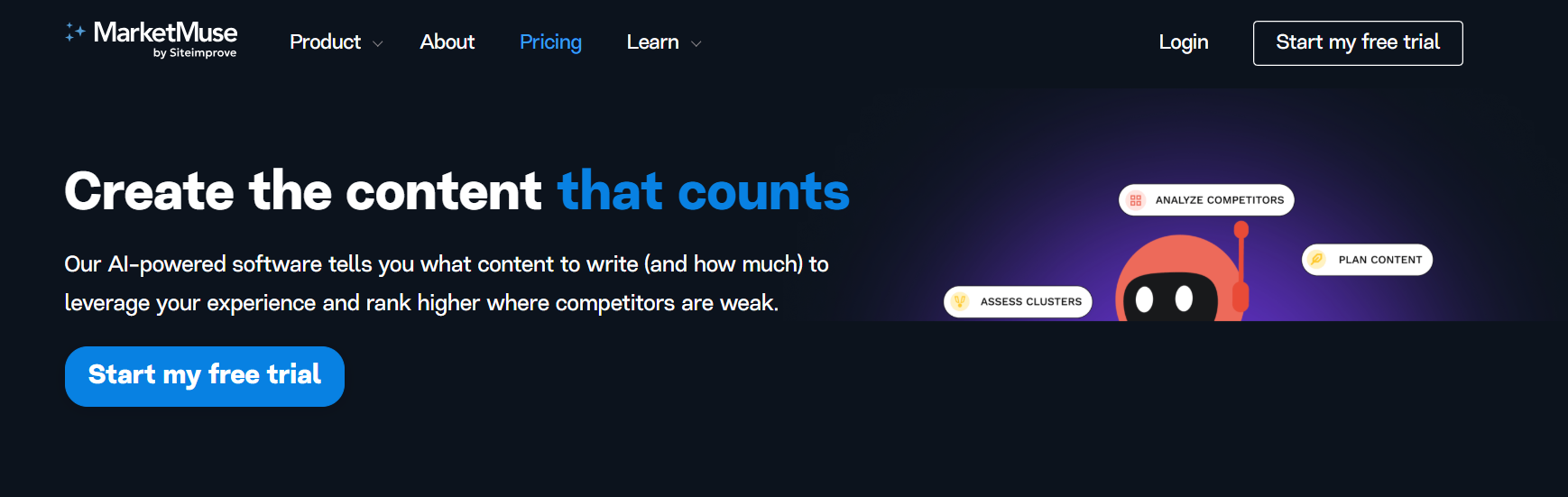 MarketMuse's Webpage
