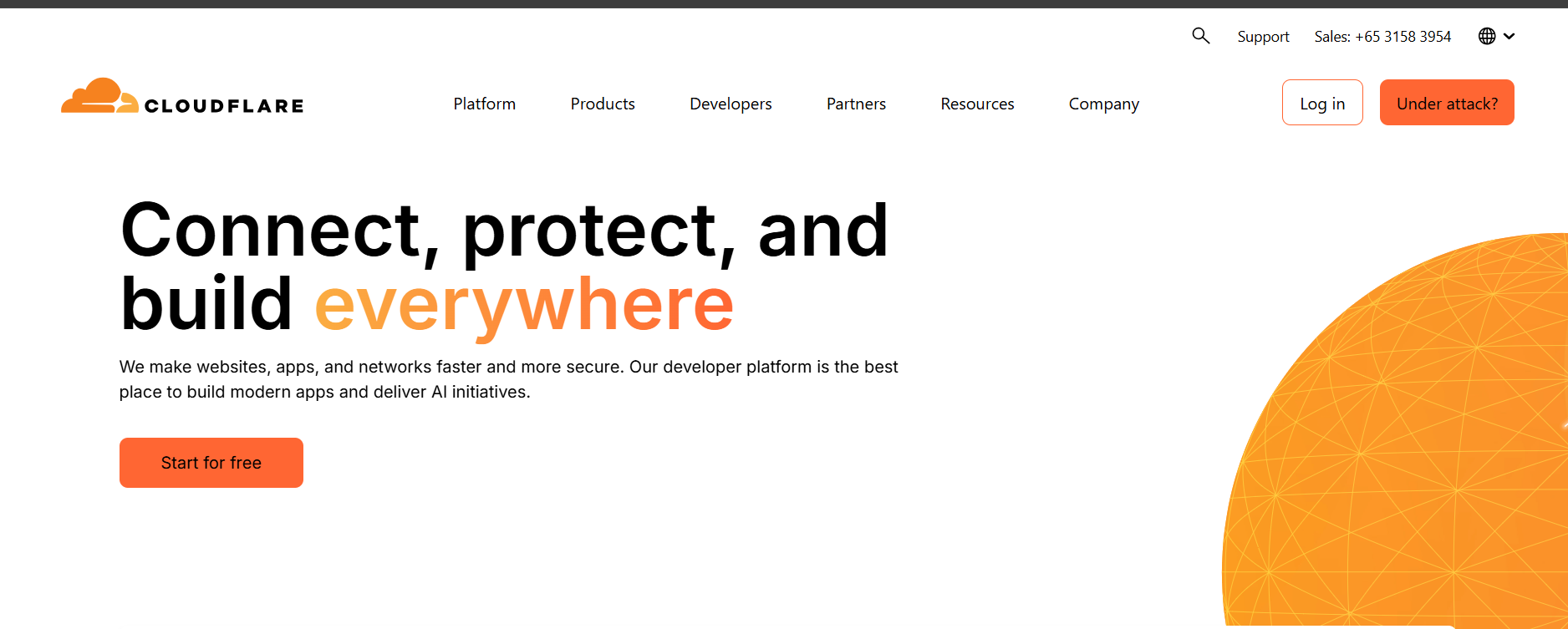 Cloudflare for SEO: How Performance and Security Boost Your Rankings Cloudfare's Webpage
