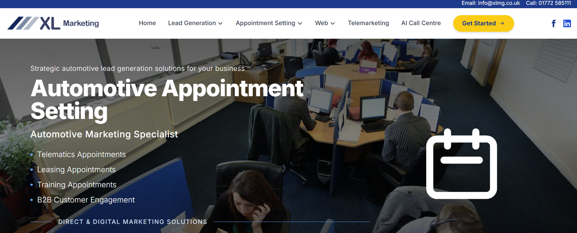 XL Marketing Group Webpage