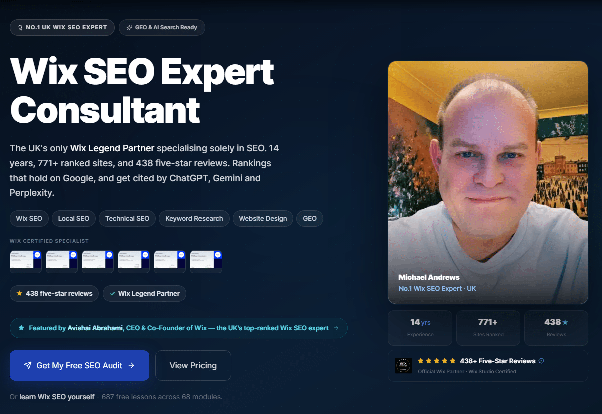 5 Best Wix SEO Services in the UK for Platform Optimization (2026 Edition) Michael Wix SEO Expert